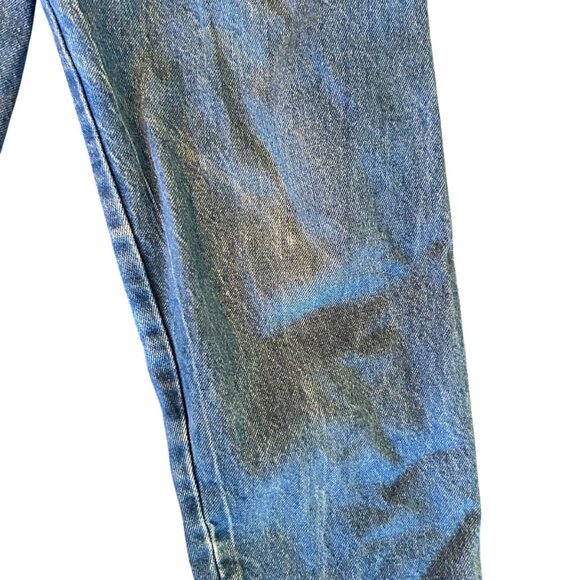 Vintage Calvin Klein Pleated Ultra High Rise Balloon Denim Jeans USA 6 - Picture 5 of 11